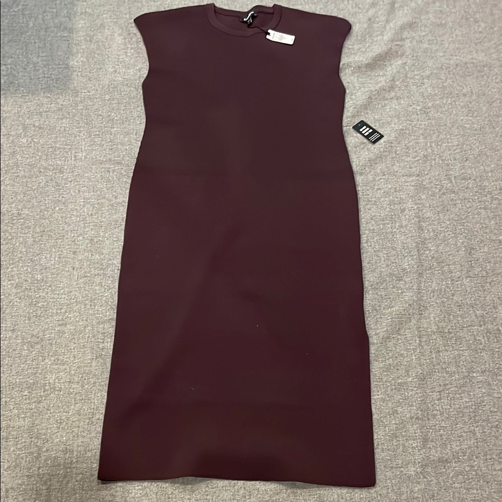 Elegant Burgundy Sleeveless Dress